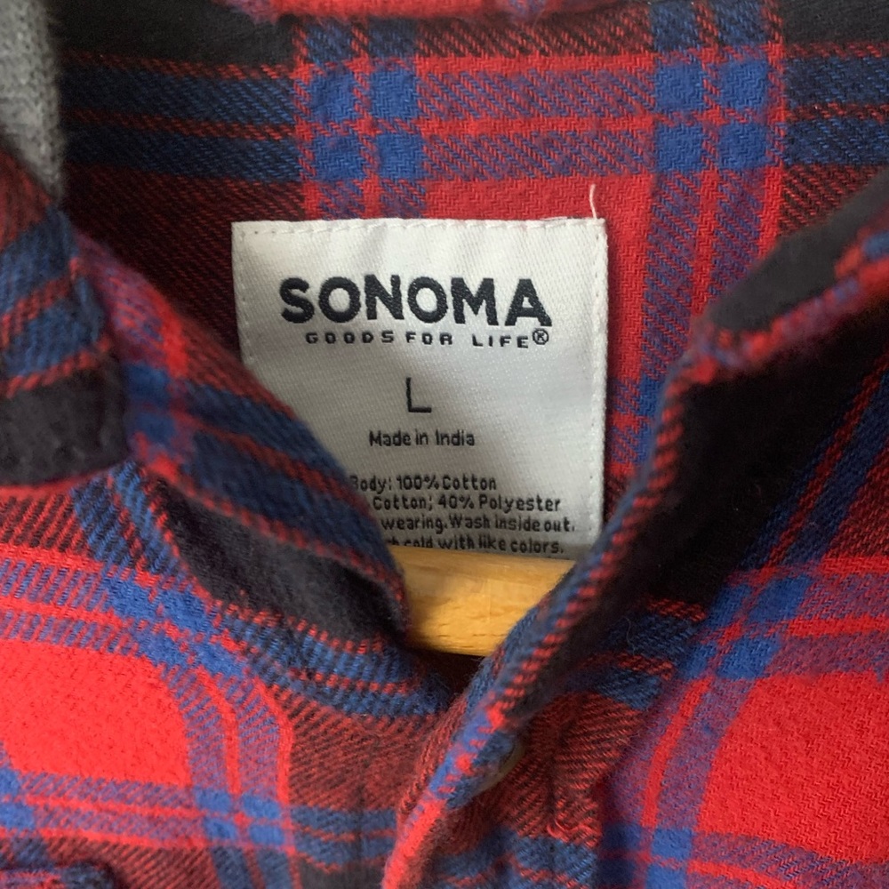 NWT The Supersoft Hooded Flannel Boys Large - Picture 3 of 6